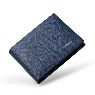 BLUE PATTERN COMPACT WALLET